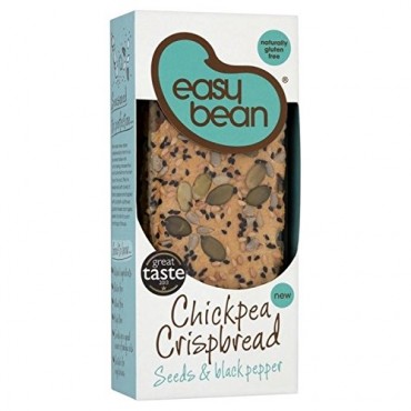 Easy Bean Chickpea Crispbread Seeds & Black Pepper 30g